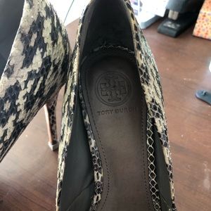 Tory Burch Snakeskin Amira Pumps